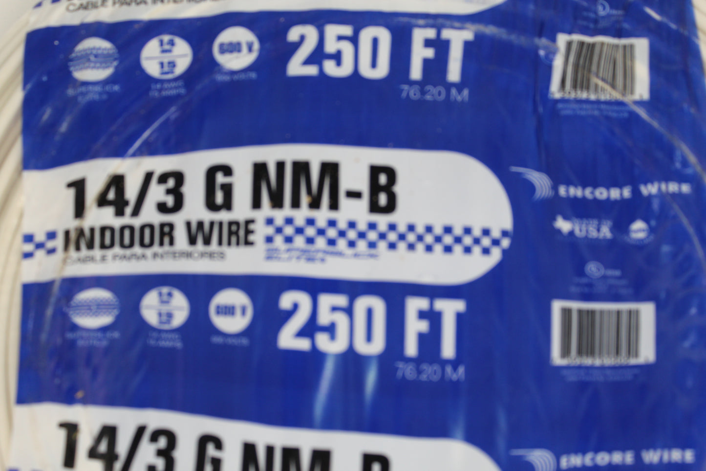 14/3 Romex wire 250ft roll