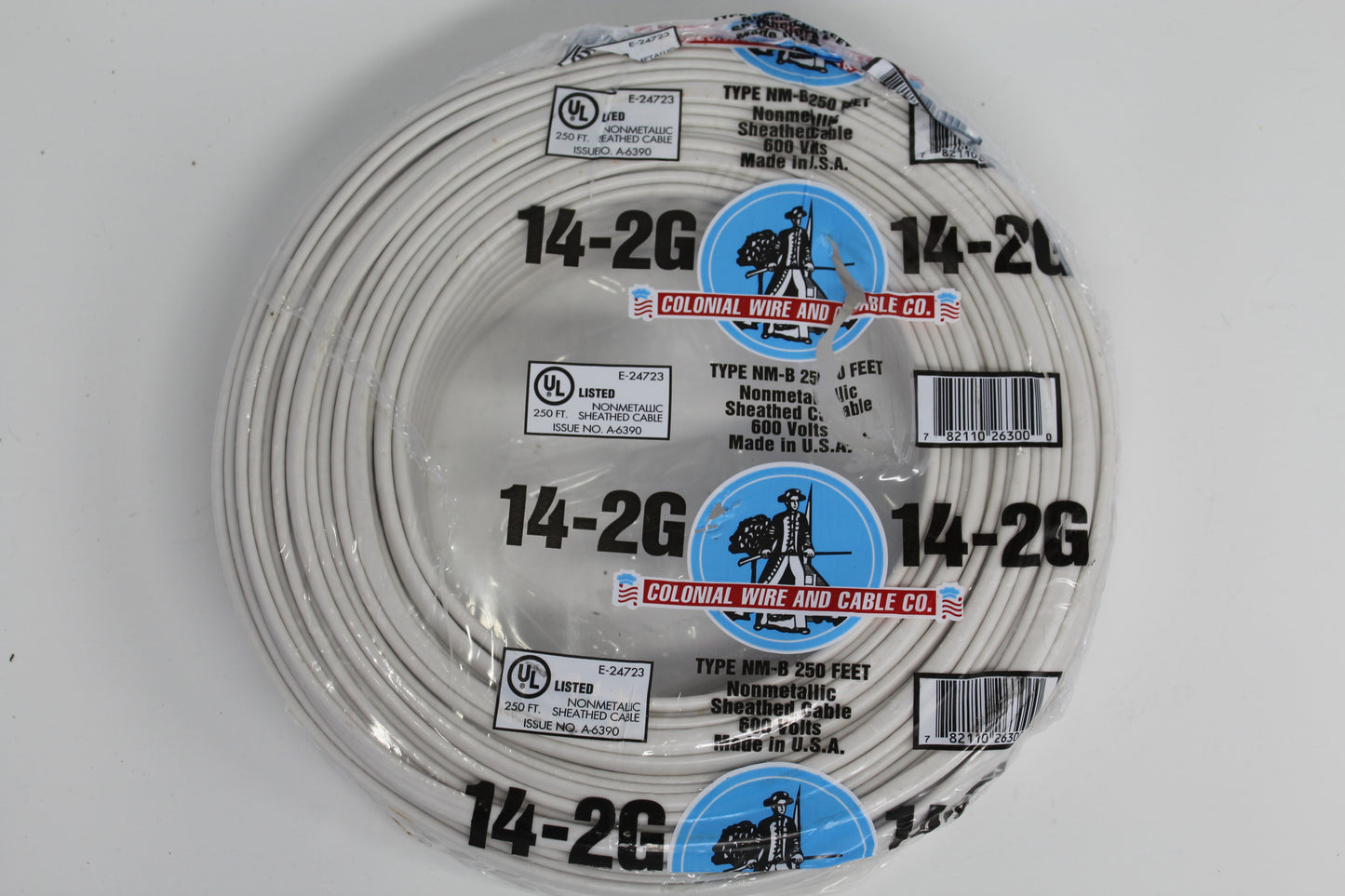 14/2 romex/colonial/cerromax wire 250ft roll